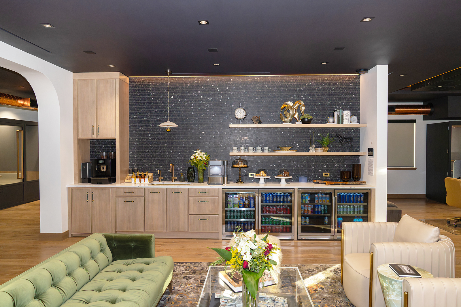 Central Collective coffee bar — the heart of the community